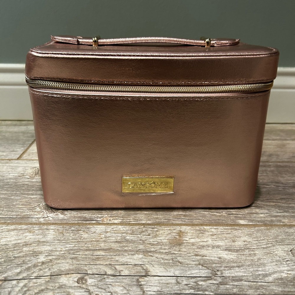 NEW Metallic Rose Gold Lancôme Bag